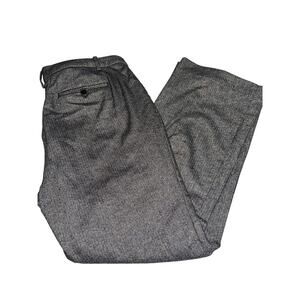 Talbots Women’s Pants Raleigh Straight Leg Lined Gray Herringbone 12 career